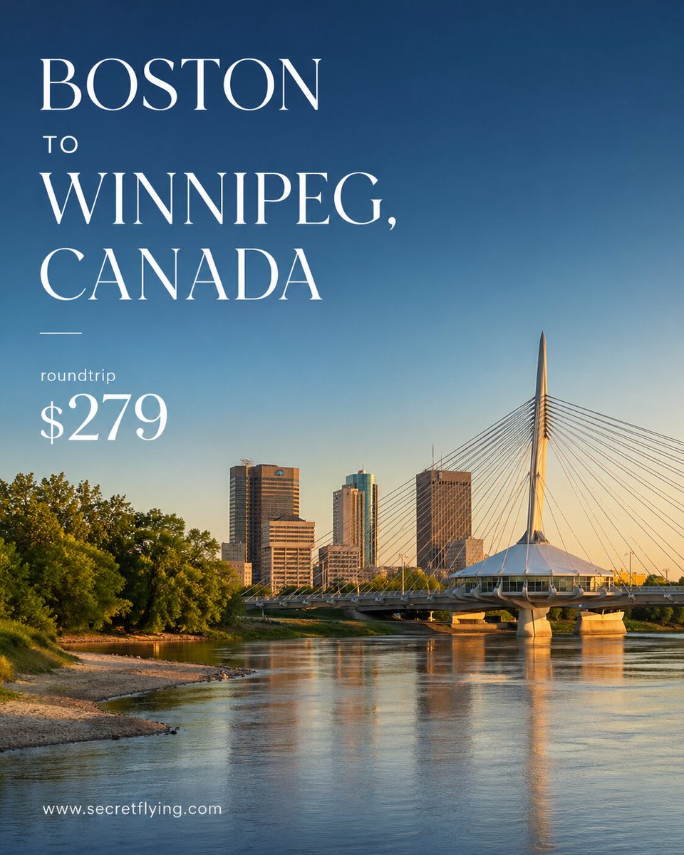 SecretFlying's tweet image. #Boston to Winnipeg, Canada for only $279 roundtrip #TravelTuesday

secretflying.com/posts/boston-t…