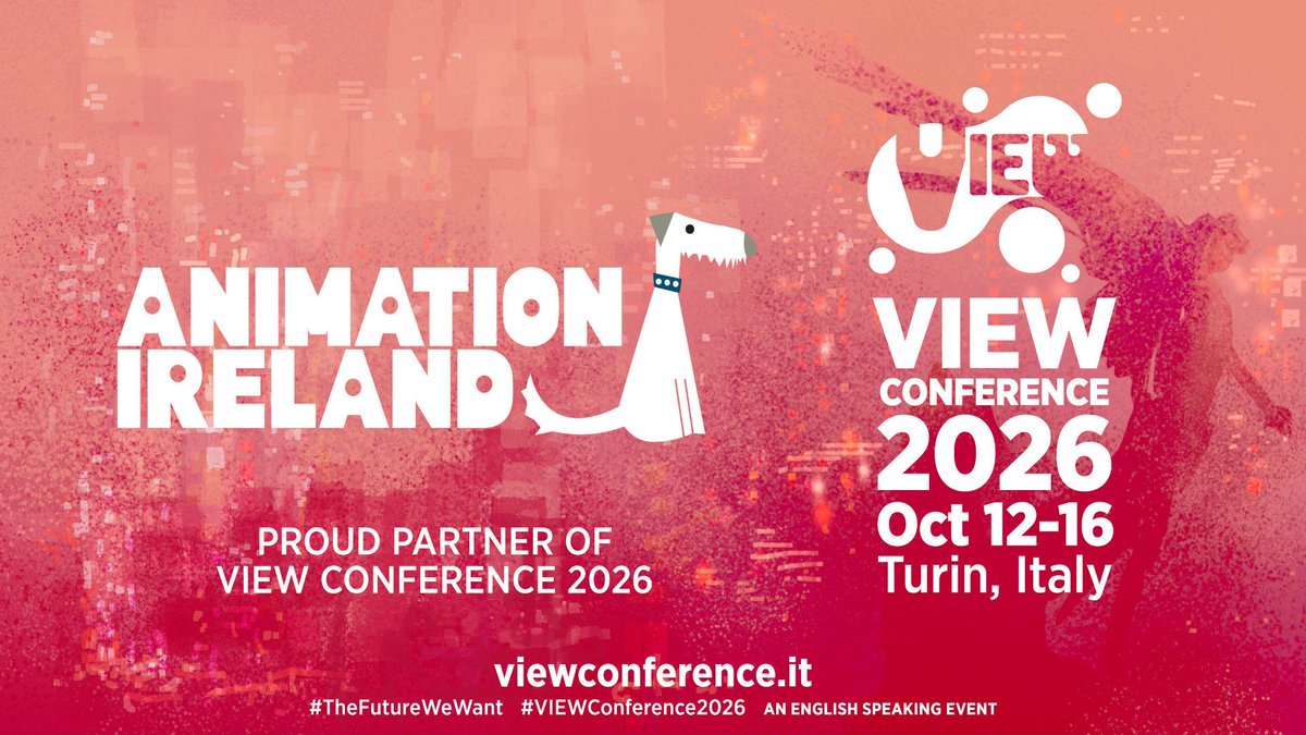 to_megutierrez's tweet photo. @ViewConference is thrilled to announce our partnership w @animateireland 
for 2026 edition. Meet them at #viewconference2026. 

Join us! 
https://t.co/M3LV7RdBmJ

#animation #vfx #film #games #storytelling #ai #fx #cgi #art #realtime #vr #ar #xr #mr #virtualproduction #3d #2d https://t.co/MXL661KgwW