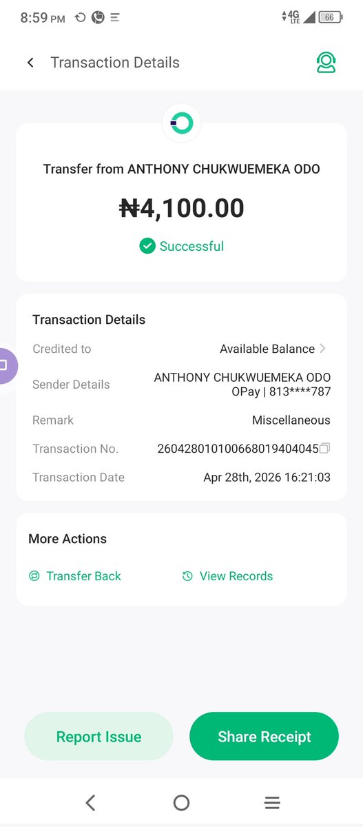 AngietechW's tweet photo. @OPay_NG Hi
@OPay_NG someone sent this to my Opay account and he said it's a mistake, please i want Opay to do a reversal because I smell foreplay https://t.co/MT7bMxGP14