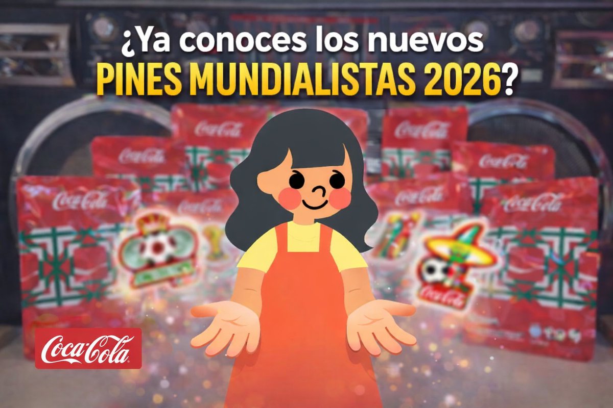 JacoboLucy97's tweet photo. La colección completa de pines Coca-Cola del Mundial 2026 

https://t.co/e82pzYvqXV 

#cocacola #coleccionismo #pinescocacola https://t.co/YlDqDeUGCc