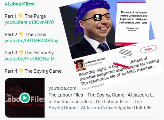 PeteWTMk2's tweet photo. @LordMVee @SaulStaniforth Hopefully EVERYONE with a conscience has, by now, watched #TheLabourFiles & grasped the scale of cynical manipulation that occurred.
&
Please read #TheFraud by Paul Holden, too, for the fullest perspective on all the conniving dishonesty of #ItWasAScam. https://t.co/C2qUkJFWux