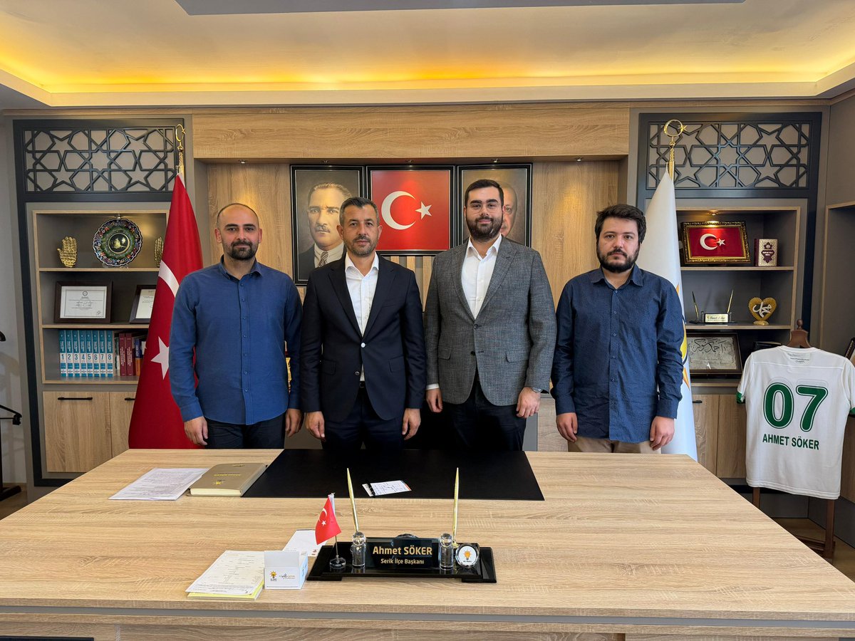 AkgencAntalya's tweet photo. 📍 Serik, Aksu

Gençlik Kolları MKYK Üyemiz Kerim Pala ve Gençlik Kolları İl Teşkilat Başkanımız Ömer Faruk Tonoğlu, ilçe başkanlarımızla birlikte 16 Mayıs Kocaeli Gençlik Şöleni’ne yönelik kapsamlı istişare ve değerlendirmelerde bulundu. https://t.co/ERqNqrOk5Z