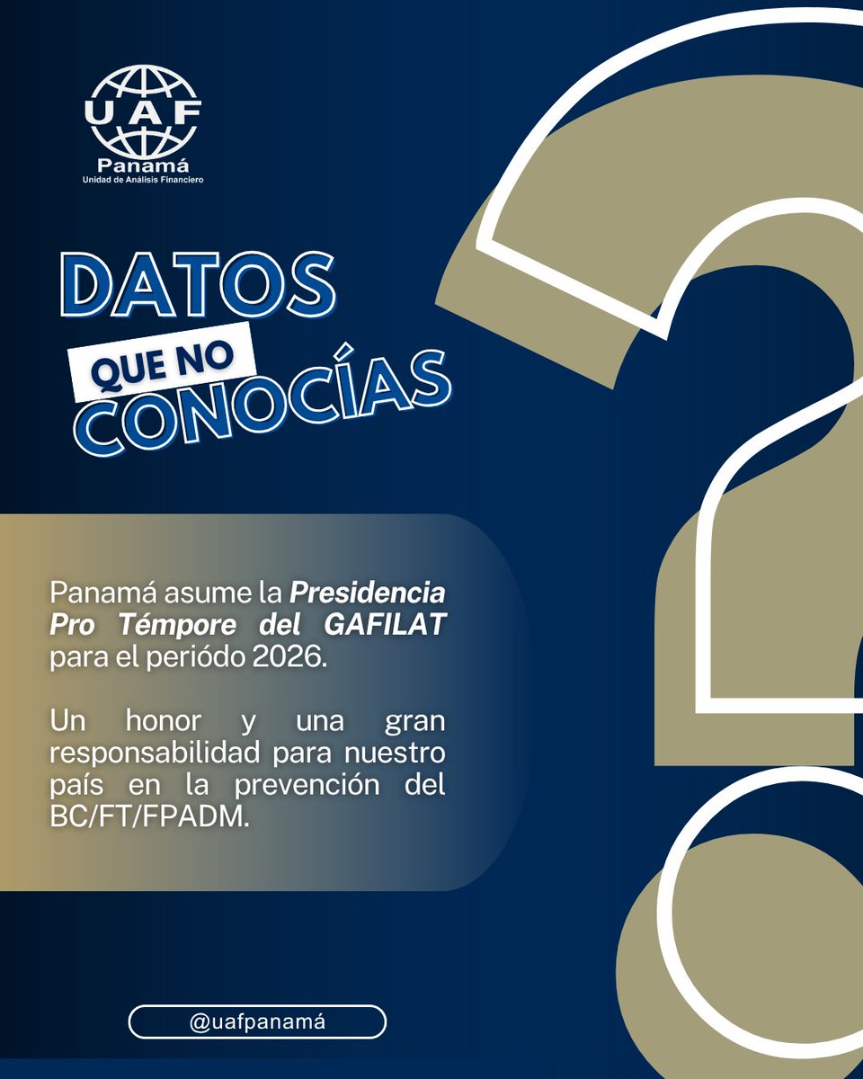 Unidad de Análisis Financiero (Panamá) tweet media