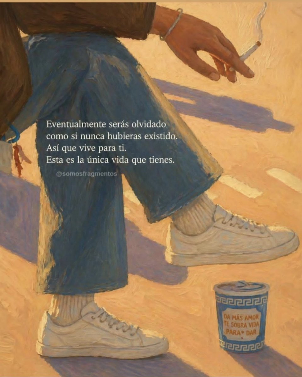 Solo seremos olvido.