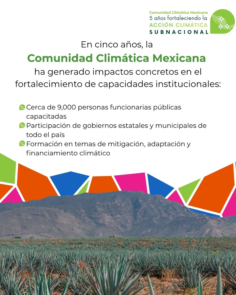 CClimaticaMx's tweet photo. En 5 años, la #ComunidadClimáticaMexicana ha generado resultados tangibles

Fortaleciendo capacidades , impulsando proyectos y acercando financiamiento

Y también, sumando voces que construyen acción climática desde los territorios

Conócelos aquí 👇

🔗 https://t.co/0AZ9YM7yYZ https://t.co/9LSobuXRl1