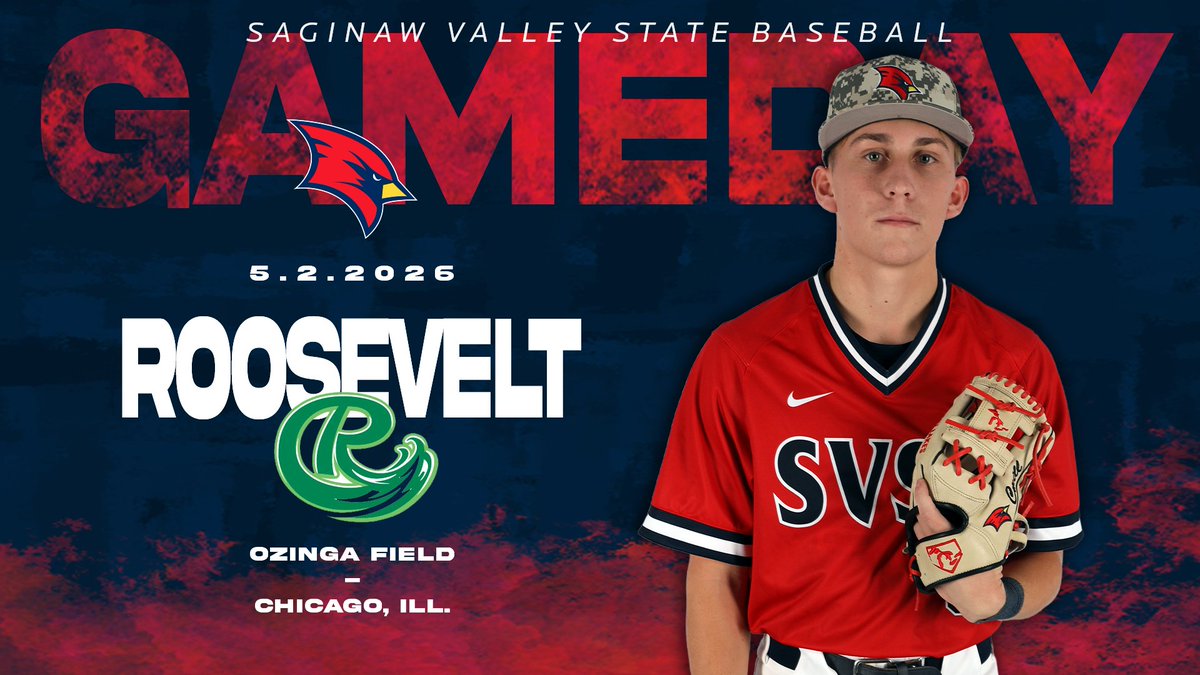 svsuathletics's tweet image. 🚨GAME DAY🚨
⚾️: @svsubaseball
🆚: Roosevelt
📅: May 2, 2026
🕖: 1:00 &amp;amp; 4:00 PM
📍: Chicago, Ill.
📺: bit.ly/3wzQWru
#BeaksUp #GoCards #StandOut #SVSUBSB