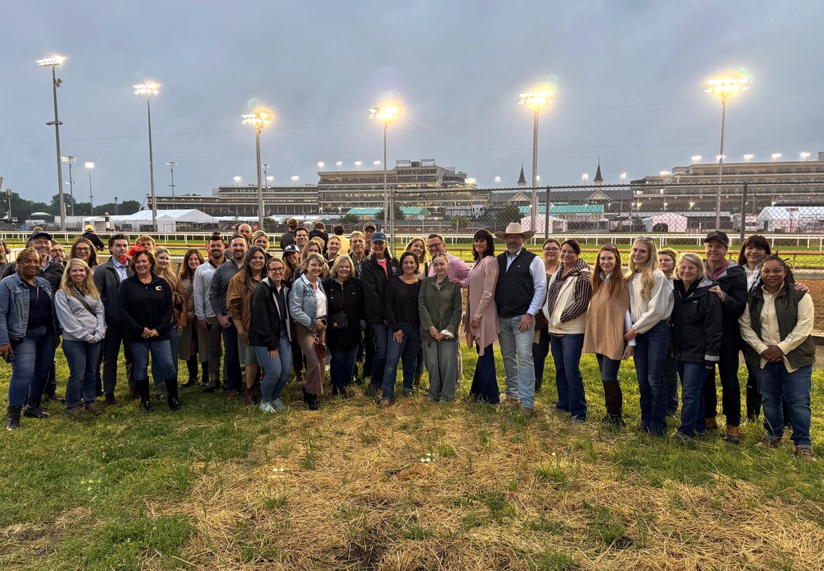 mssgov's tweet photo. And they're off! McCarthy Strategic Solutions is racing into Derby Week with a behind the scenes tour of @ChurchillDowns with clients and the Kentucky State Senate! 🏇 https://t.co/oMf0jKrlhP