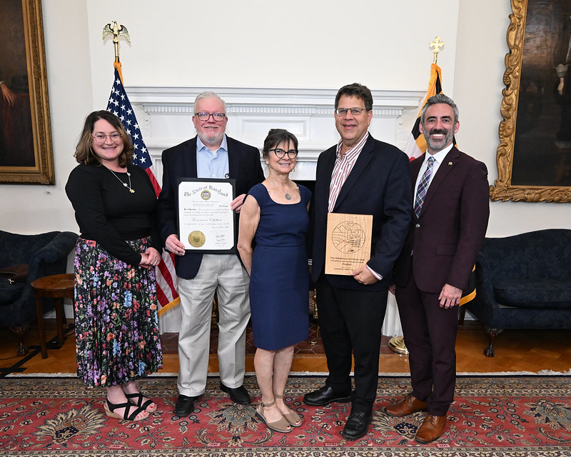 MdDPlanning's tweet photo. Rebecca L. Flora, AICP,  MDP Secretary  &amp; Jake Day, DHCD Secretary, present a 2026 MD Sustainable Growth Award to Montgomery Housing Partners (MHP) for its project The Residences at Forest Glen. 

Learn more: https://t.co/30NmYKtMiE

#SustainableGrowth #PlanningPrinciples https://t.co/N6HhLfOROm