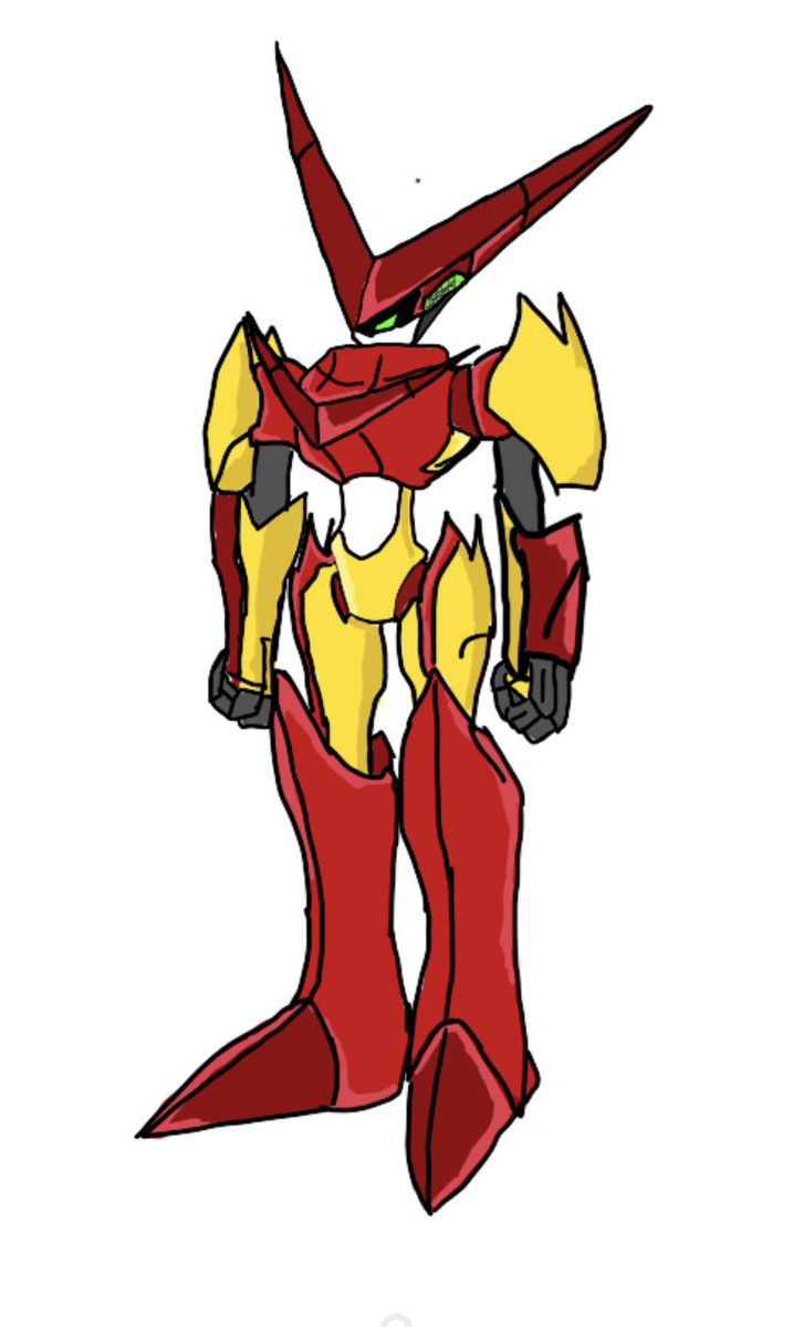 Guardian06127's tweet photo. First of many designs as I’ll be making my own mecha anime manga, “V-Terminus” and this here is the protagonist Agesis Unit, the Victory Agesis https://t.co/pnnCKd2dSR