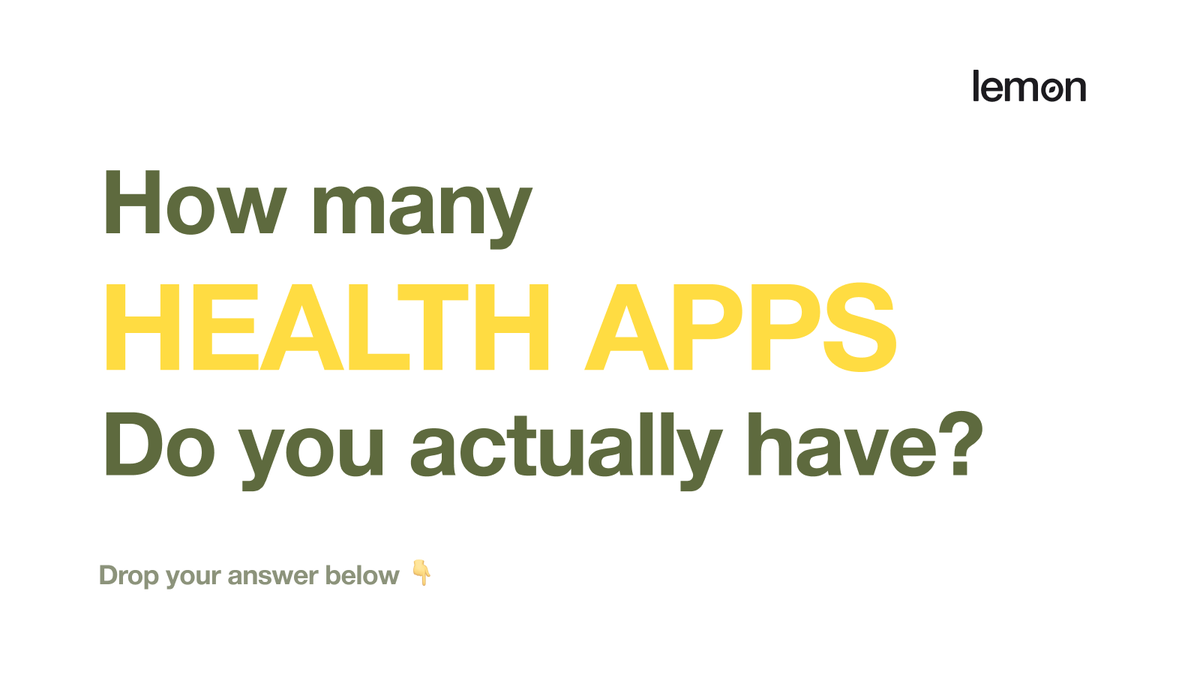 lemon_health_ai's tweet image. Be honest.

How many health apps do you currently have installed?

A) 1-2
B) 3-4
C) 5+
D) Deleted them all

Because having 6 apps and zero clarity is a specific kind of chaos.

#HealthApps #WellnessLife #DigitalHealth #HealthTech #LemonHealth #FitnessApps