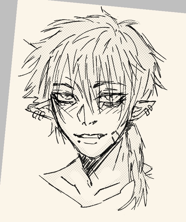 I just wanted to post something random about my OC, so here's my gay vampire OC

#oc