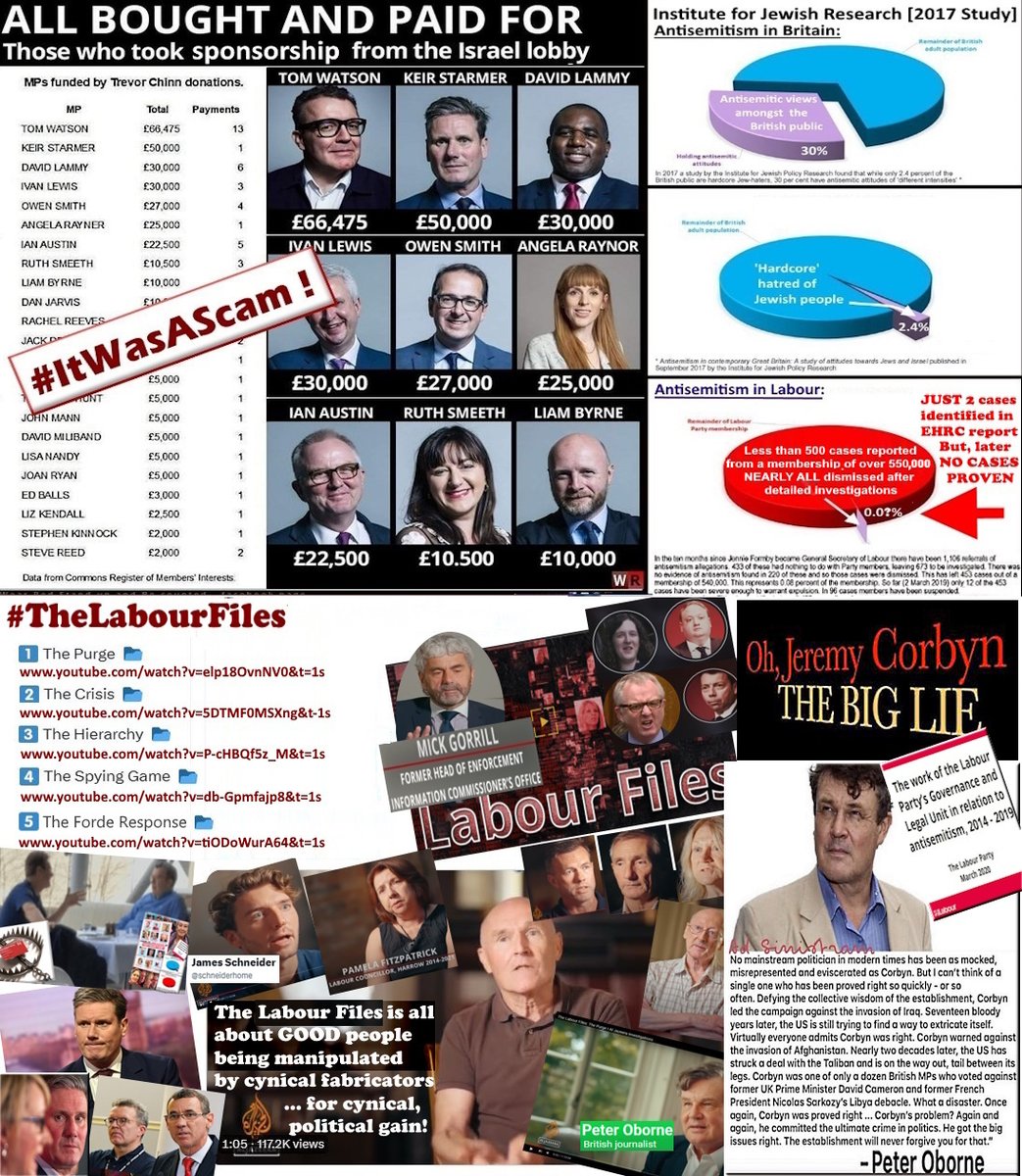 PeteWTMk2's tweet photo. @LordMVee @SaulStaniforth Hopefully EVERYONE with a conscience has, by now, watched #TheLabourFiles & grasped the scale of cynical manipulation that occurred.
&
Please read #TheFraud by Paul Holden, too, for the fullest perspective on all the conniving dishonesty of #ItWasAScam. https://t.co/C2qUkJFWux
