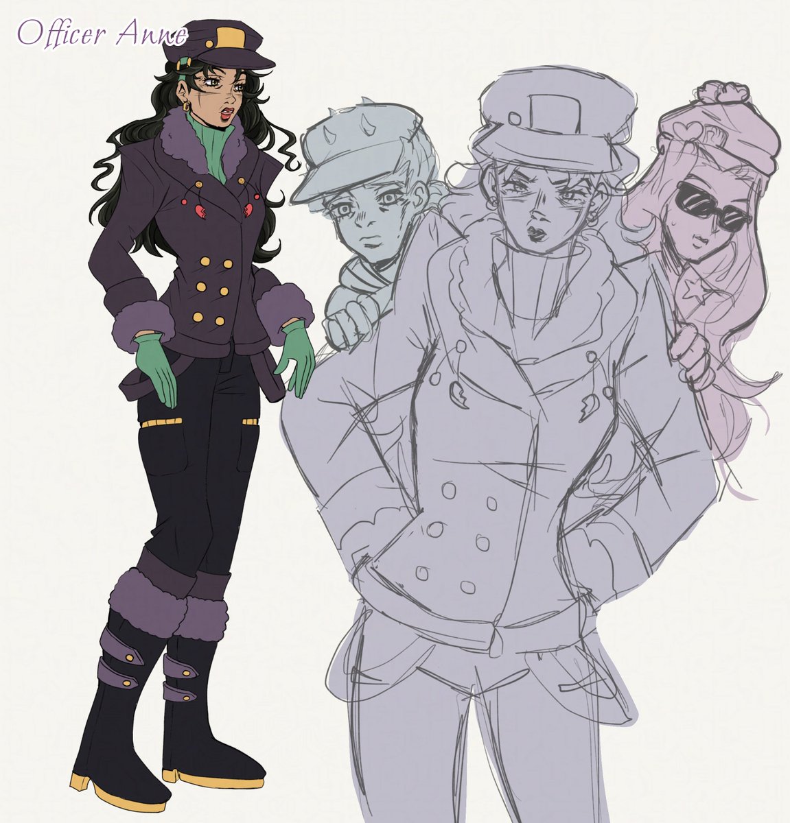 a concept of Shizuka and Emporio’s spymaster, Officer Anne!