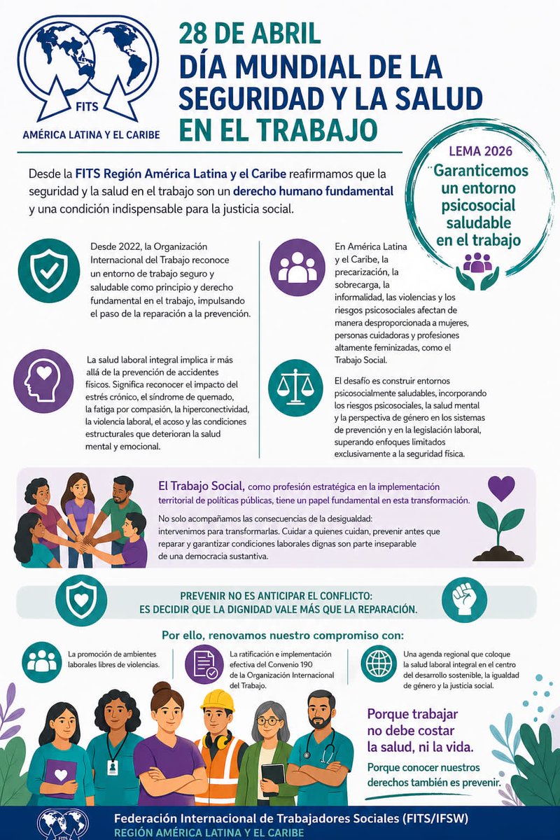 yanetsys77's tweet photo. Tener condiciones de trabajo adecuadas no solo propicia la protección social, también favorece las oportunidades de desarrollo personal y protege a los trabajadores contra riesgos físicos y psicosociales, además de tener efectos positivos sobre la salud y el bienestar
#Cuba🇨🇺 https://t.co/Nqq4qXfhTX