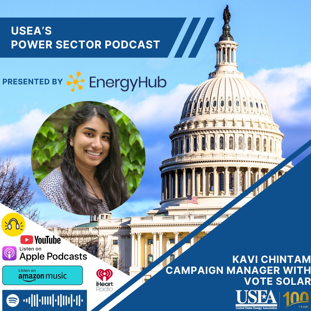 USEnergyAssn's tweet image. In this episode of the USEA Power Sector Podcast, sponsored by @EnergyHub, Kavi Chintam of @votesolar breaks down the intense negotiations that led to a landmark deal and explains why it serves as a template for grid modernization across the country.

#Energy #VPP #Grid