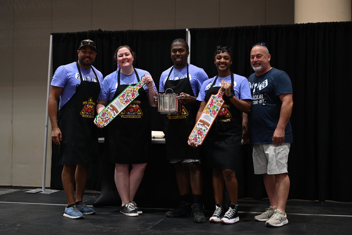 NewOrleansENMCC's tweet photo. On Friday, our staff let the good times roll at our annual Spicetacular Crawfish Cookoff! 🦞🔥 https://t.co/I5pb3ncaMr