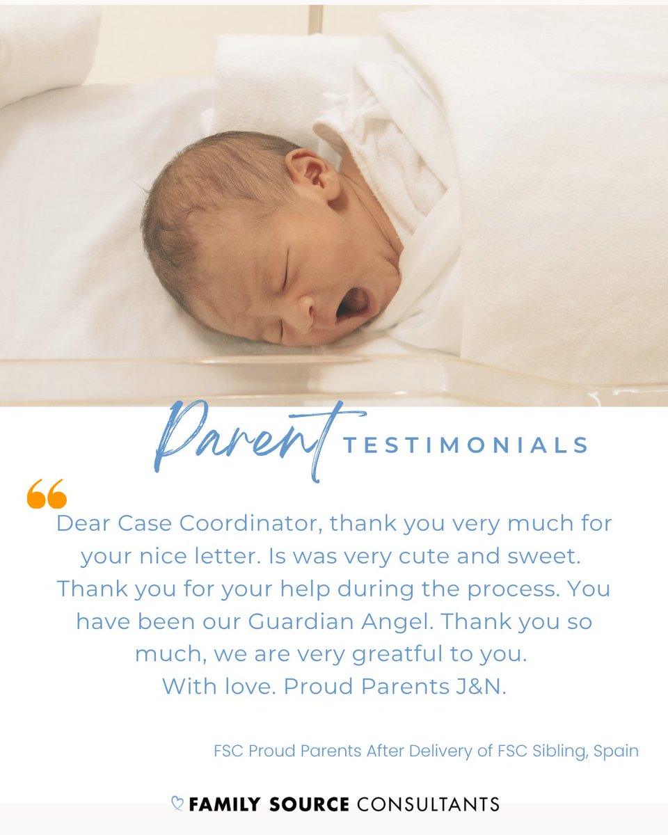 family_source's tweet image. Testimonial Tuesday🤍“Thank you very much for your kind letter, it was so sweet. Thank you for your support throughout the process. You have been our guardian angel. We are so grateful to you. With love, J&amp;amp;N.”
#testimonialtuesday #surrogacyjourney #surrogacyislove