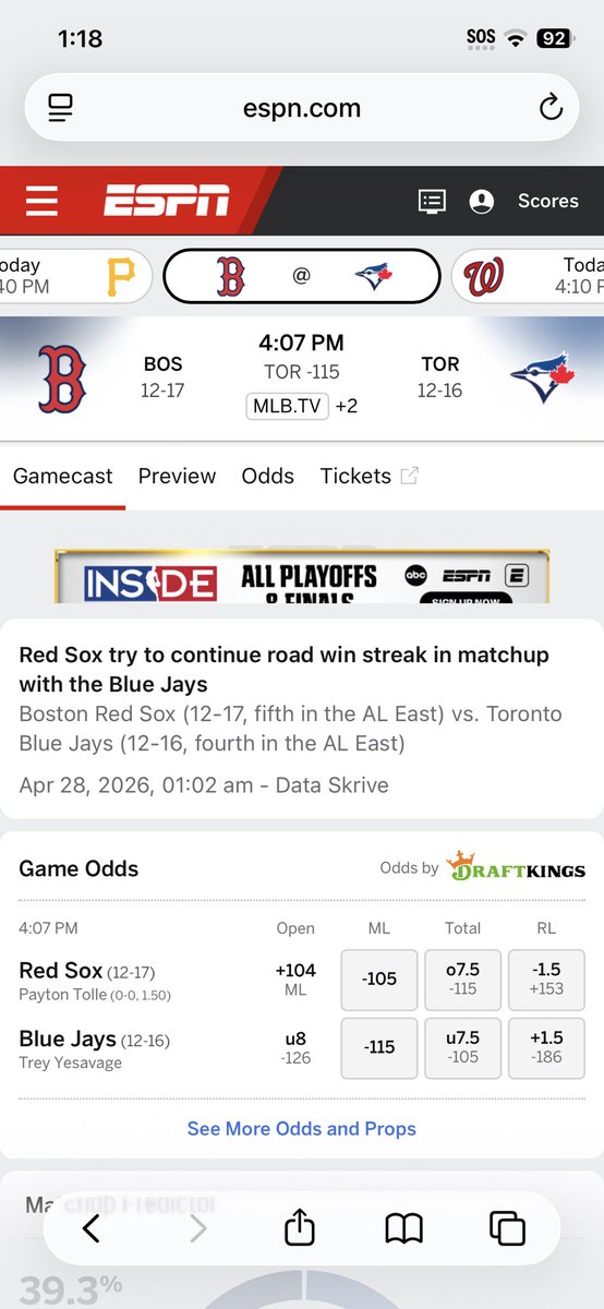 Passeditandwon's tweet photo. @calientesports The Madres I think wins! https://t.co/TidJYZb6Gc