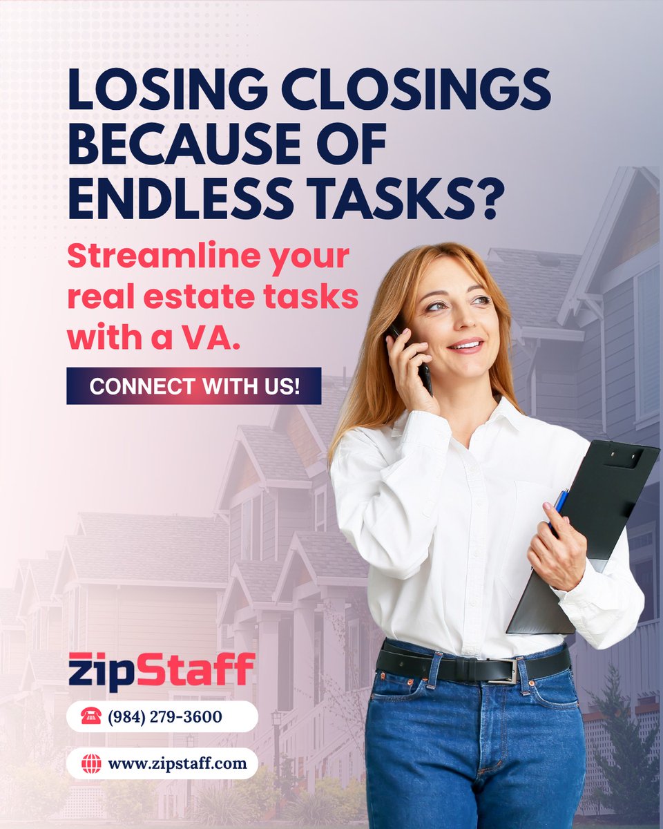 zipstaffinc's tweet image. Close more deals. Stress less. 🏡

Zipstaff VAs handle the busy work so you can focus on closing and growing.

👉 Build your real estate support team today.

#Zipstaff #RealEstateSupport #VirtualAssistant #SmartStaffing #CloseWithConfidence