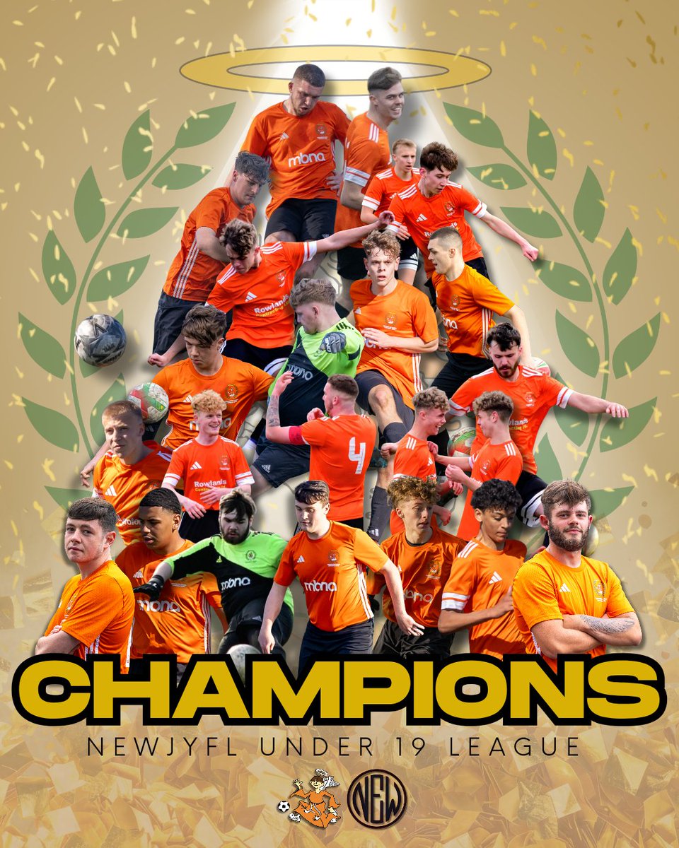 BroughtonUtd's tweet photo. 🎉 | 𝗖𝗛𝗔𝗠𝗣𝗜𝗢𝗡𝗦🏆

The Under 19's come out on top and take the title! Congratulations to all involved, very well deserved - match report to follow🥳

#BUFC⚽️ | #BroughtonOrange🟠 https://t.co/OiE23Mp9DF