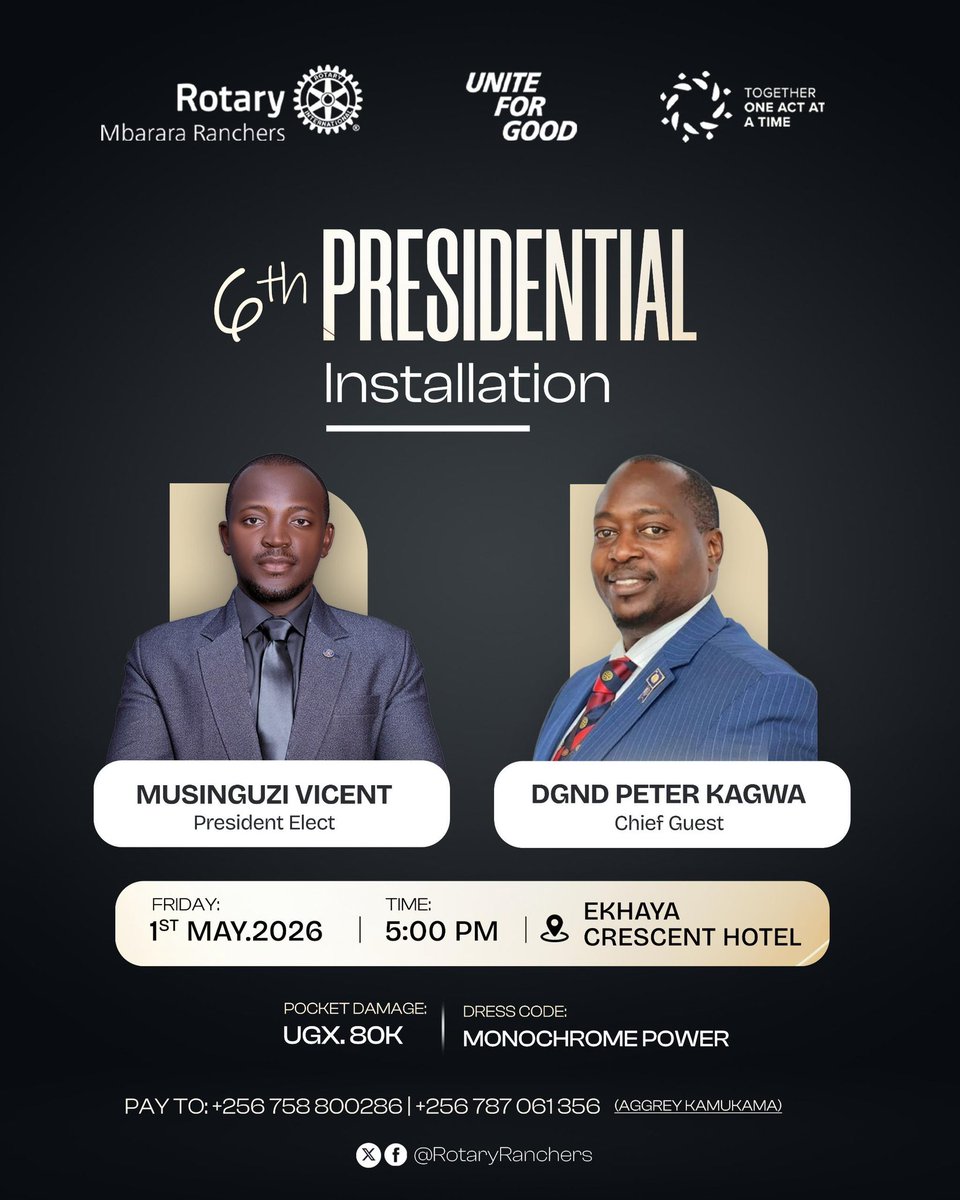 Rotary Club of Mbarara Ranchers tweet media