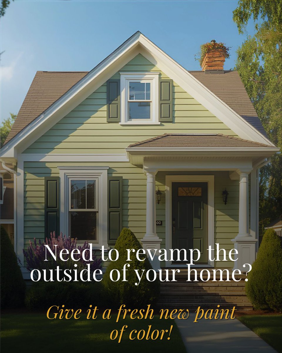 boyd_texas's tweet image. Looking to refresh your home's exterior? 🎨

A makeover can boost curb appeal and give your home a fresh, new vibe. 😎

#PaintingIdeas #paint #revamp