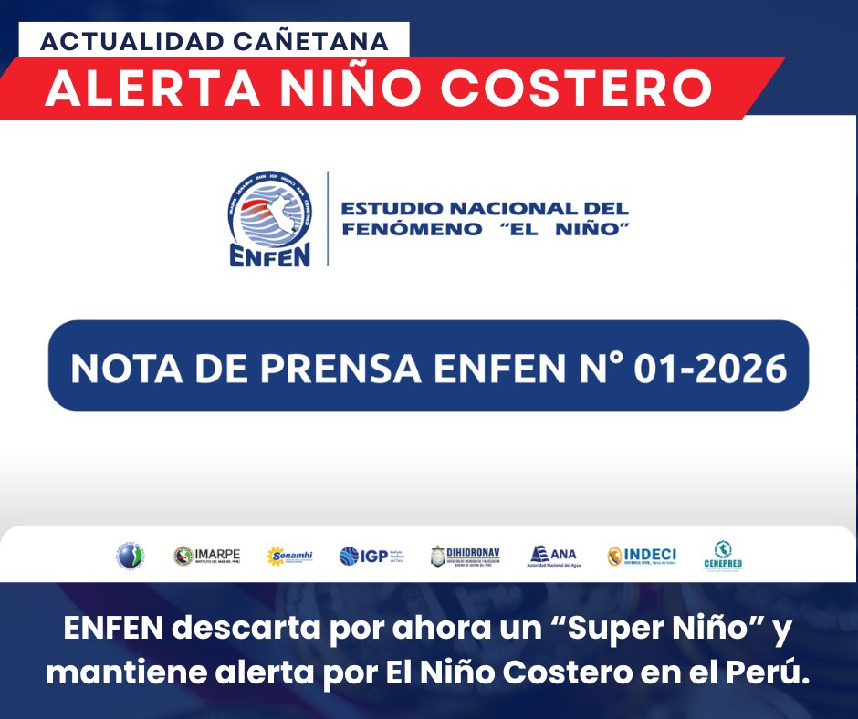JUVROH's tweet photo. 🌊 Importante #Cañete

⚠️ No hay “Super Niño”
📊 Sigue El Niño Costero

👉 Infórmate por fuentes oficiales

📲 Infórmate más aquí 👇🏼

👉🏼 Click aquí https://t.co/QfSHdkrOlx https://t.co/AMSI3sRqJl