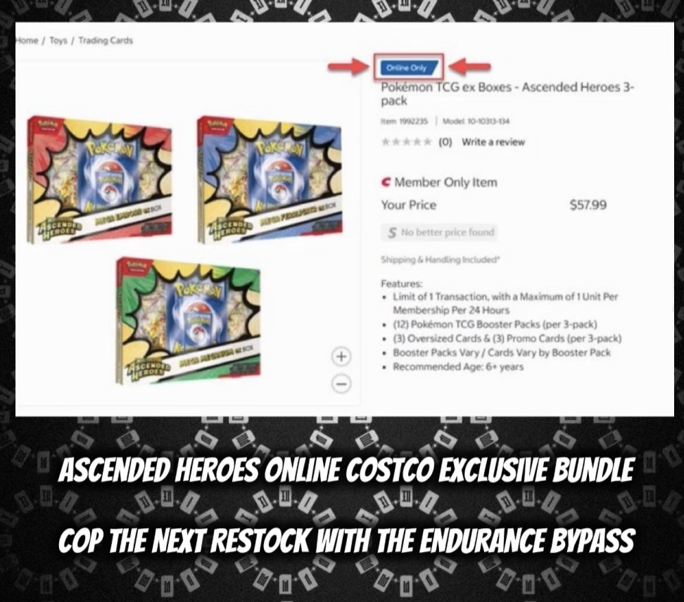 Ecnarudne1's tweet photo. So Costco Queue is a bit different, but we found a way to Bypass that too with a new tool we made for members

No one else is doing this for their members...

Join the team to access this and other advantages before the next drop/restock... ⬇️

https://t.co/9Pr7rMBkK8 https://t.co/IJdslvr2mV