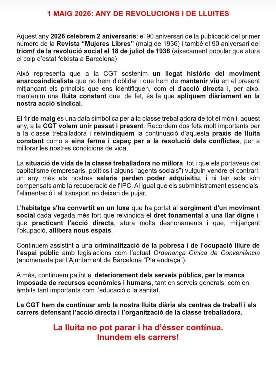 CGT ABAI Barcelona tweet media