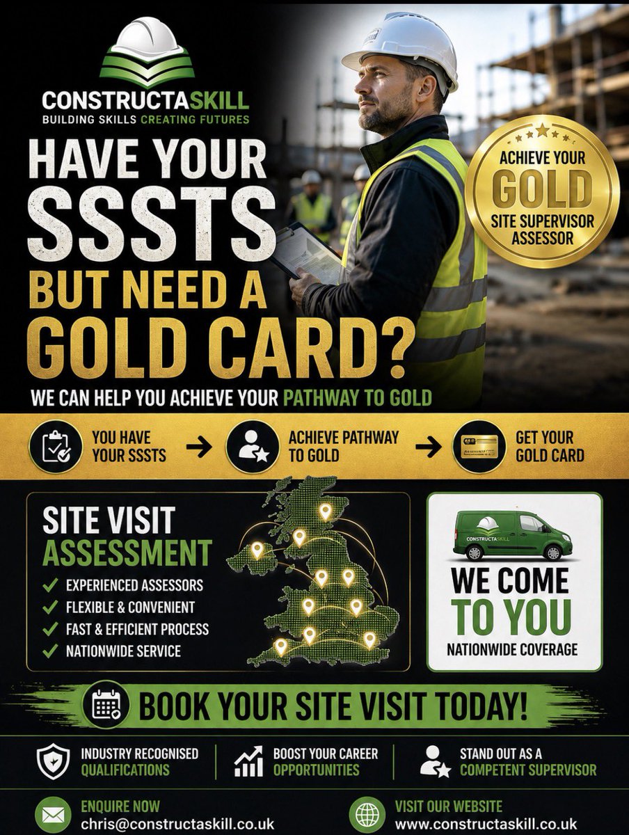 Constructaskill's tweet photo. #sssts #sitesupervisor #goldcard #construction https://t.co/HUQGNjQXp8