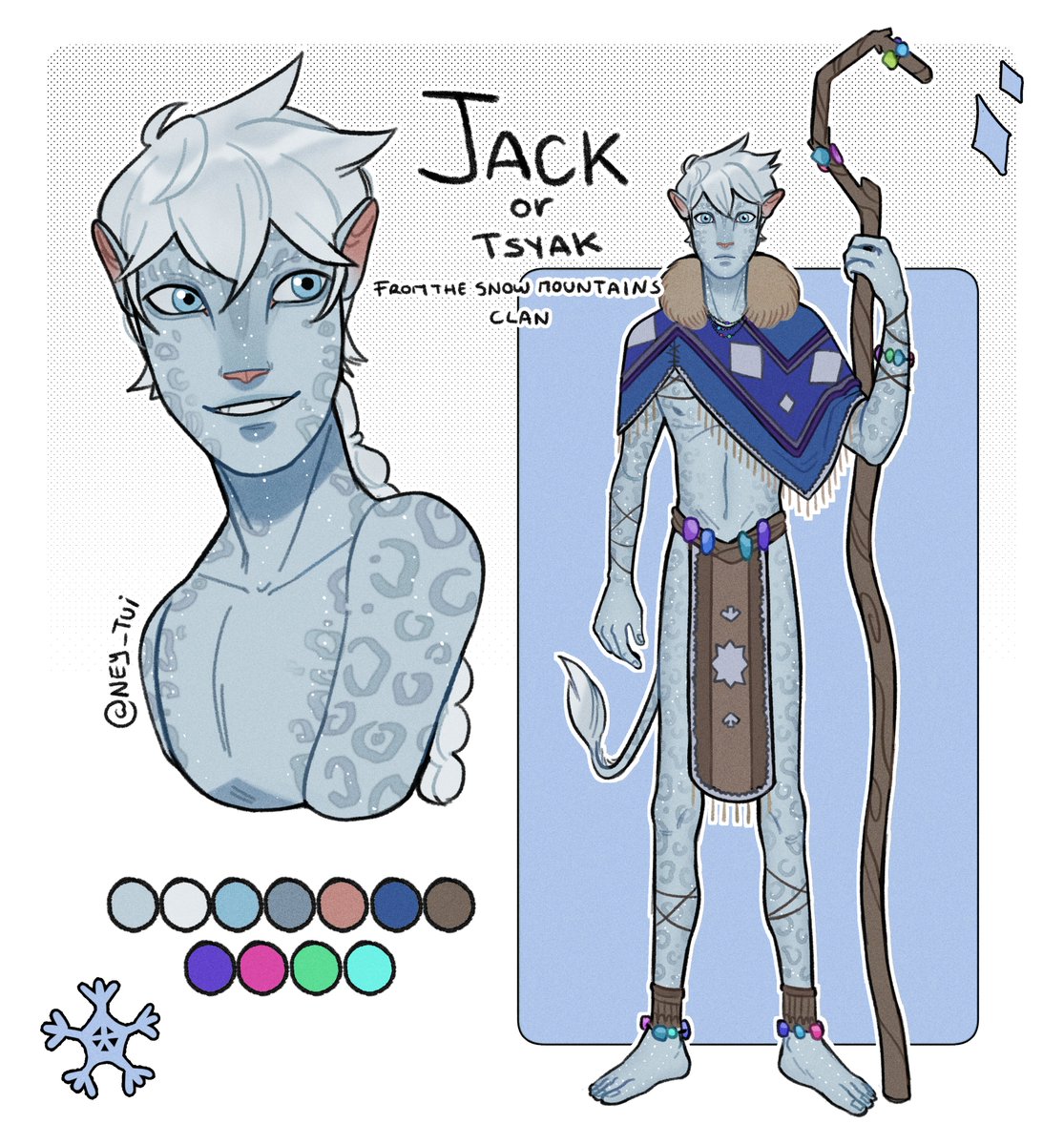 Ney_Tui's tweet photo. Decided to finish this
Jack Frost as a Na'vi from Avatar!!

#riseoftheguardians #ROTG #avatar #httyd ...yes https://t.co/5cohkENFmC