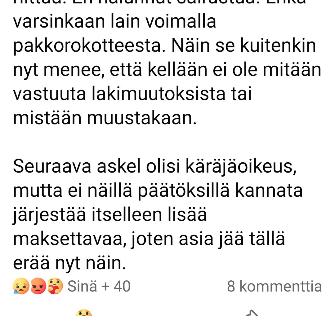 mkostiander's tweet photo. Vastaavia on useita. Siis ylipäätään sairastumiseen/vammautumiseen liittyen. Nappasin facen puolelta. Riina tuskin pahastuu. https://t.co/y4zhEij5HK