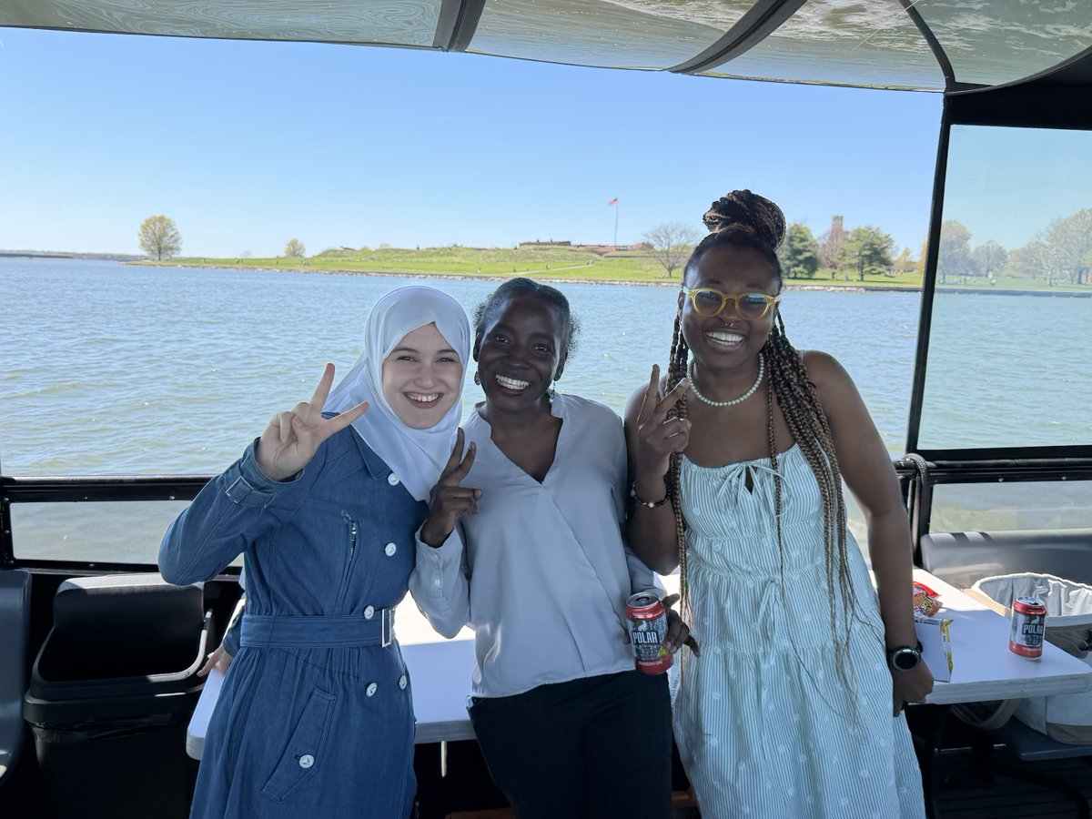 ThreadBaltimore's tweet photo. Ever seen Baltimore from the water? We took current and potential volunteers on a @BmoreWaterTaxi tour of the harbor to see Baltimore from a whole new perspective - the Thread perspective. https://t.co/CYkcKtQMhg
