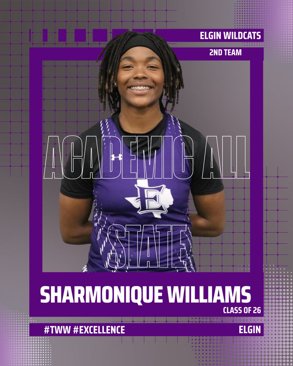 elginTrackField's tweet photo. Congratulations to our Girls Track and field athletes for being selected for @THSCAcoaches  Academic All State
Zyere Clemons-Honorable Mention 
Kaivaa Fields -Honorable Mention 
Legacy Williams- Honorable Mention 
Bella Navejas - Honorable Mention 
Sharmonique Williams - 2nd Team https://t.co/FOJRq4cvic