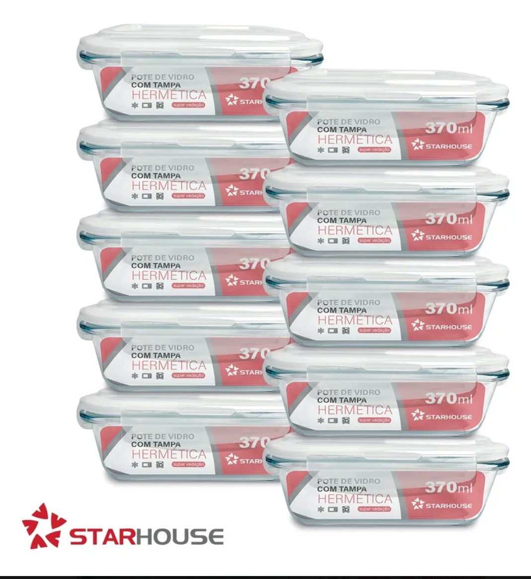 anapamelasds's tweet photo. Olha o que eu encontrei! Kit 10 Potes Vidro 370ml Hermético Marmita Forno Refratário Star House no Mercado Livre. Entra aqui:  https://t.co/QMjZBUqXMn https://t.co/XxROsTDFWh