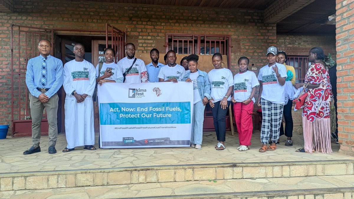 FestKima's tweet photo. Nous avons organisé ce 27avril à Beni une activité de sensibilisation sur le climat mobilisant des étudiants autour des enjeux des énergies fossiles
Une initiative inspirée par la dynamique de la Santa Marta Conference en Colombie, traduisant les défis globaux en actions locales. https://t.co/YdOTm2DzhN