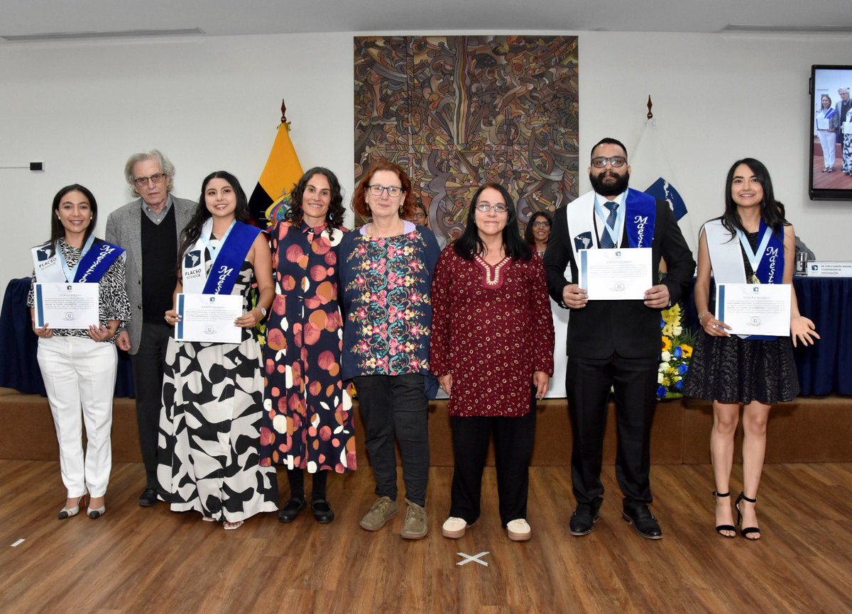 Gioherreraecu's tweet photo. 🎓El viernes graduamos a 109 estudiantes de maestría y doctorado de 11 países: Ecuador, Bolivia, Colombia, Cuba, El Salvador, Honduras, Italia, México, Nicaragua Perú y Venezuela. Su diversidad y talento reflejan la comunidad académica global de @FLACSOec ¡Felicitaciones a todxs! https://t.co/naNbWtPwSI