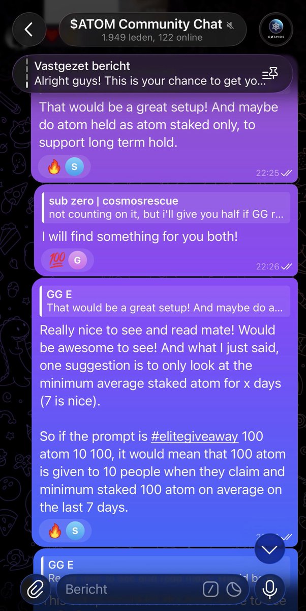 GGE_Crypto's tweet photo. Already part of the best community for cosmos:native ? 😉

Code is being made, soon there will be a possibility for elite giveaways. 

TLDR: Join group and stake atom. Rewards will follow. ❤️

https://t.co/sknweLSXuB https://t.co/iDyJaqopyw
