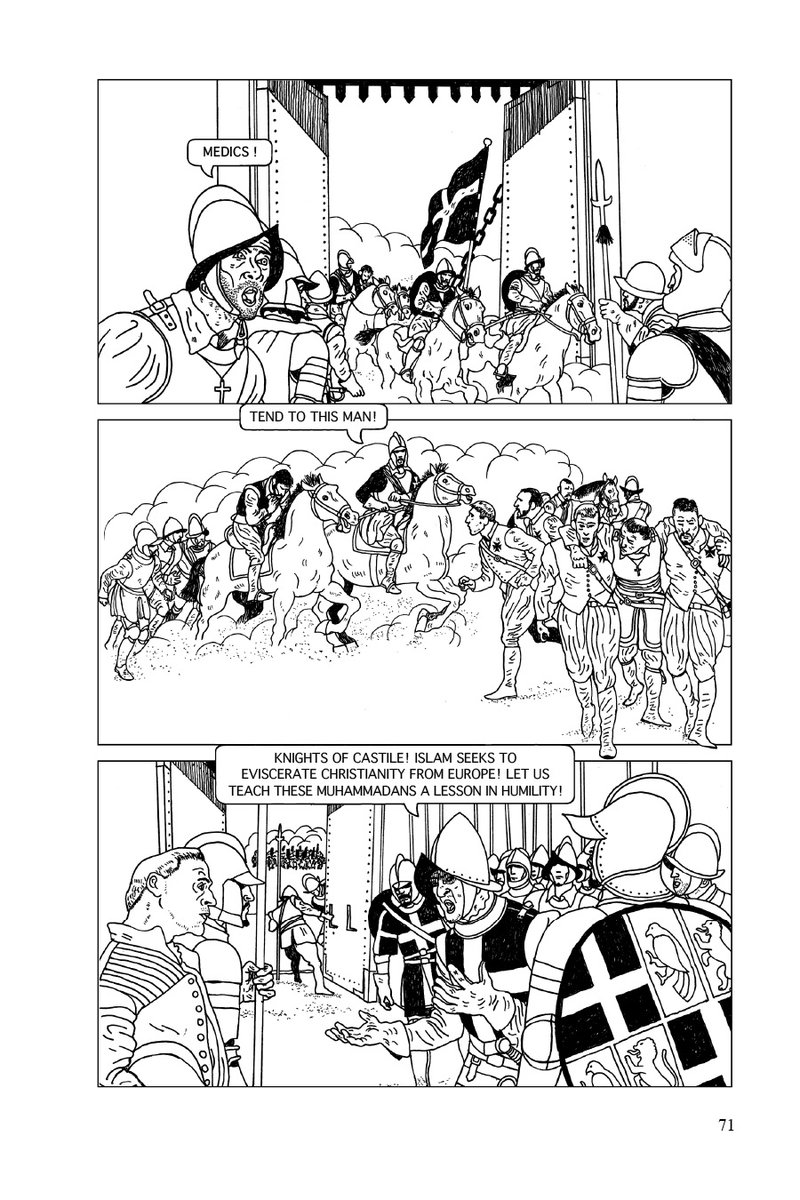 nowtsodaft's tweet image. Siege 1565 meehancartoons.com Pages 70 - 71 #graphicnovel #comicbookart