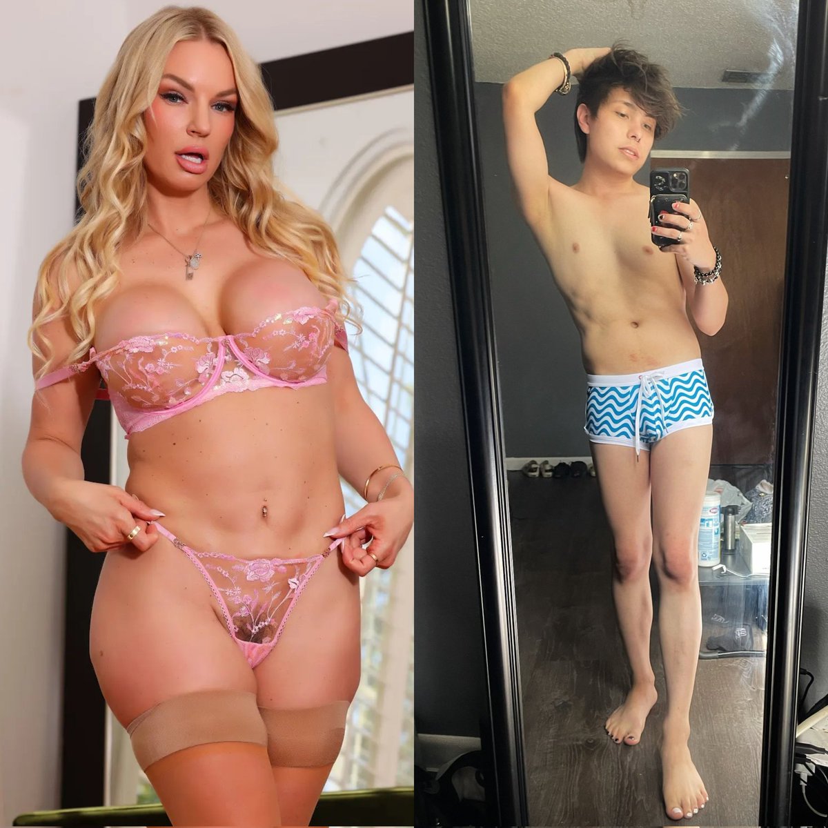 HormisPius's tweet photo. I really wish if i could see @RachaelCavalli as a Tall strong domme Daddy lifting and pegging 🍆 femboy @is_that_gabe in a Kitchen in a semi brutal aggressive mode. 

#liftandcarry #pegging #femboy #stronggirl @Futanari_XXX @Hentaied_Men @hentaiedmen @kinkdotcom @AdultTimecom https://t.co/R3YJJwcIst