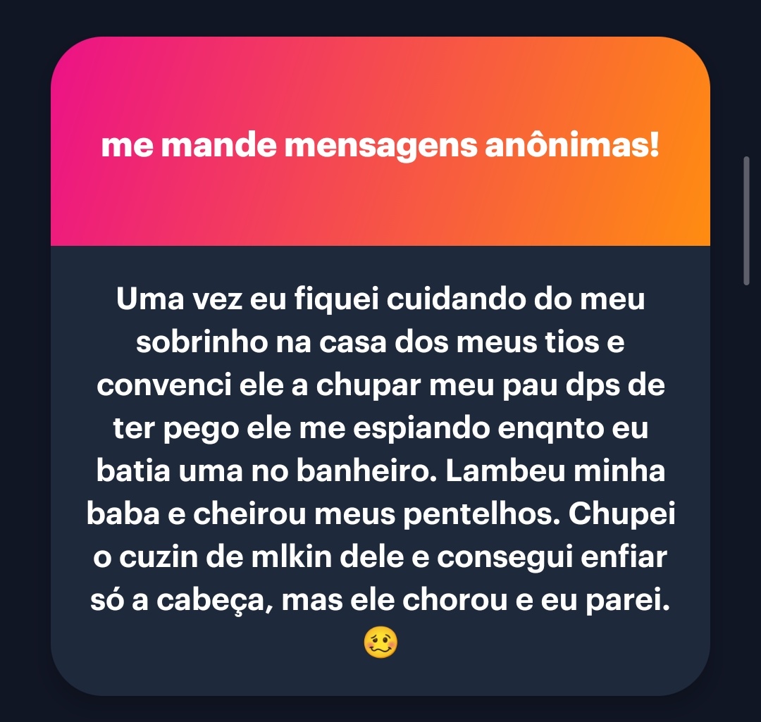 Relatos de um perv tweet media