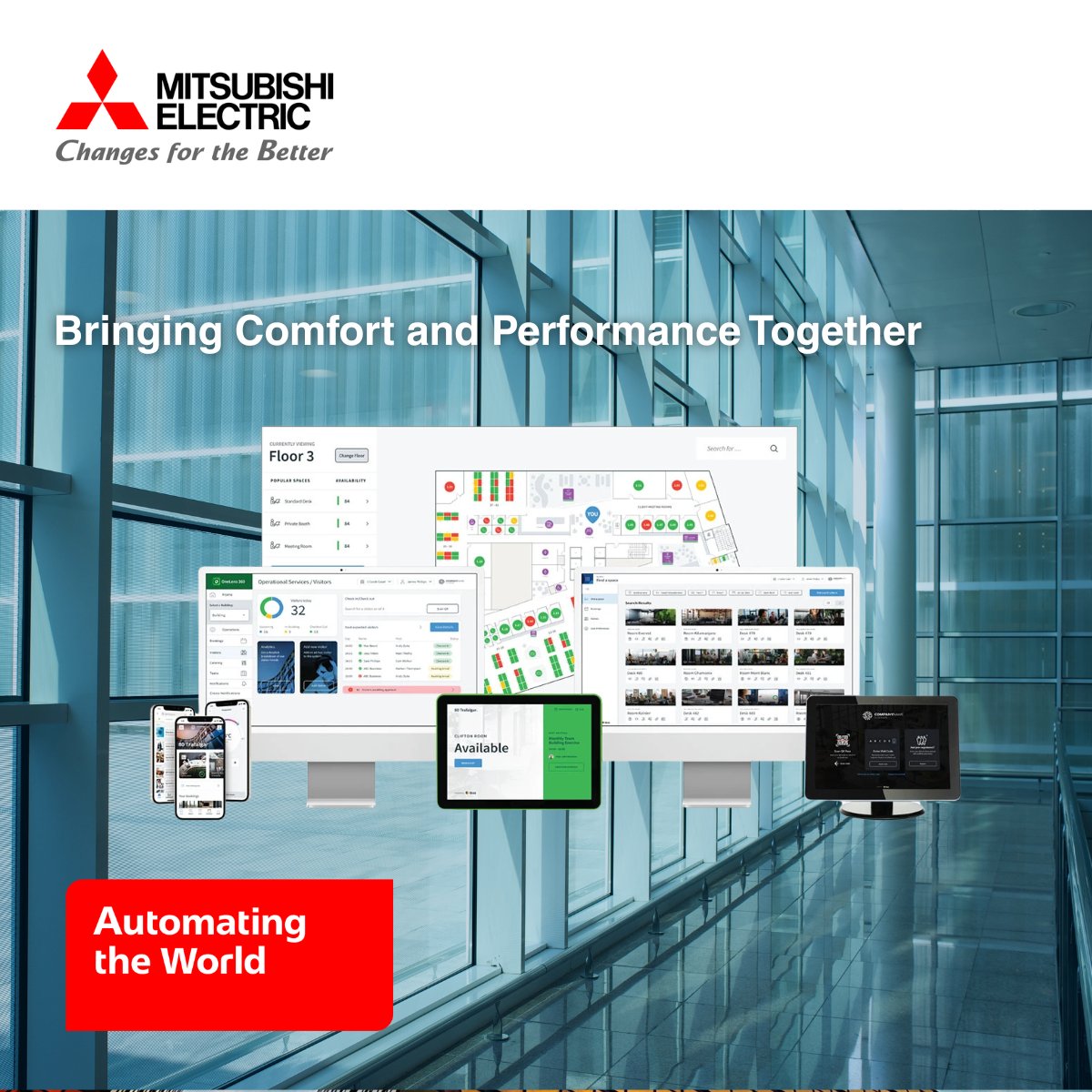Designed for maximum #occupantcomfort and #operationalefficiency, our #smartbuildingsolution optimizes climate control based on real-time data, ensuring a pleasant environment while minimizing energy consumption. okt.to/jlktsp