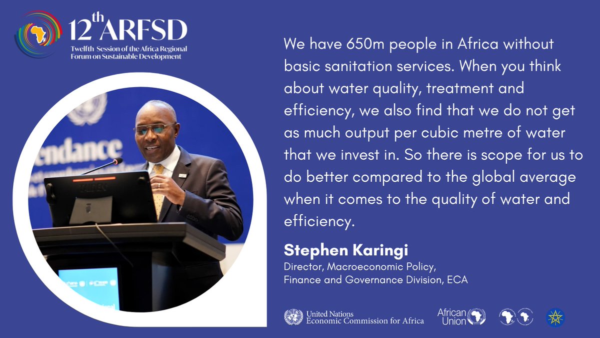 ECA_OFFICIAL's tweet image. At #ARFSD12, the 2026 edition of the Africa Sustainable Development Report was presented by ECA’s Stephen Karingi, highlighting the need for transformative &amp;amp; coordinated actions to accelerate integrated implementation of the #SDGs &amp;amp; Agenda 2063.