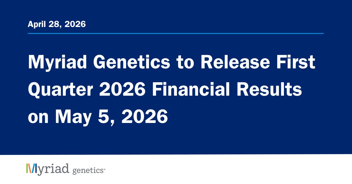 Myriad Genetics tweet media