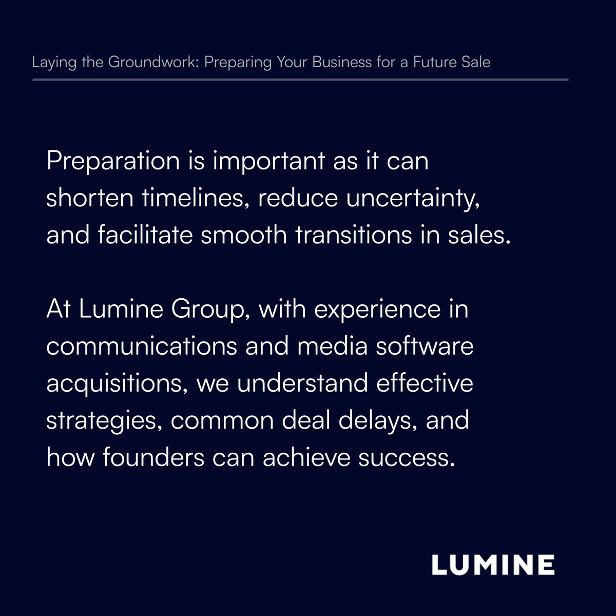Lumine Group tweet media