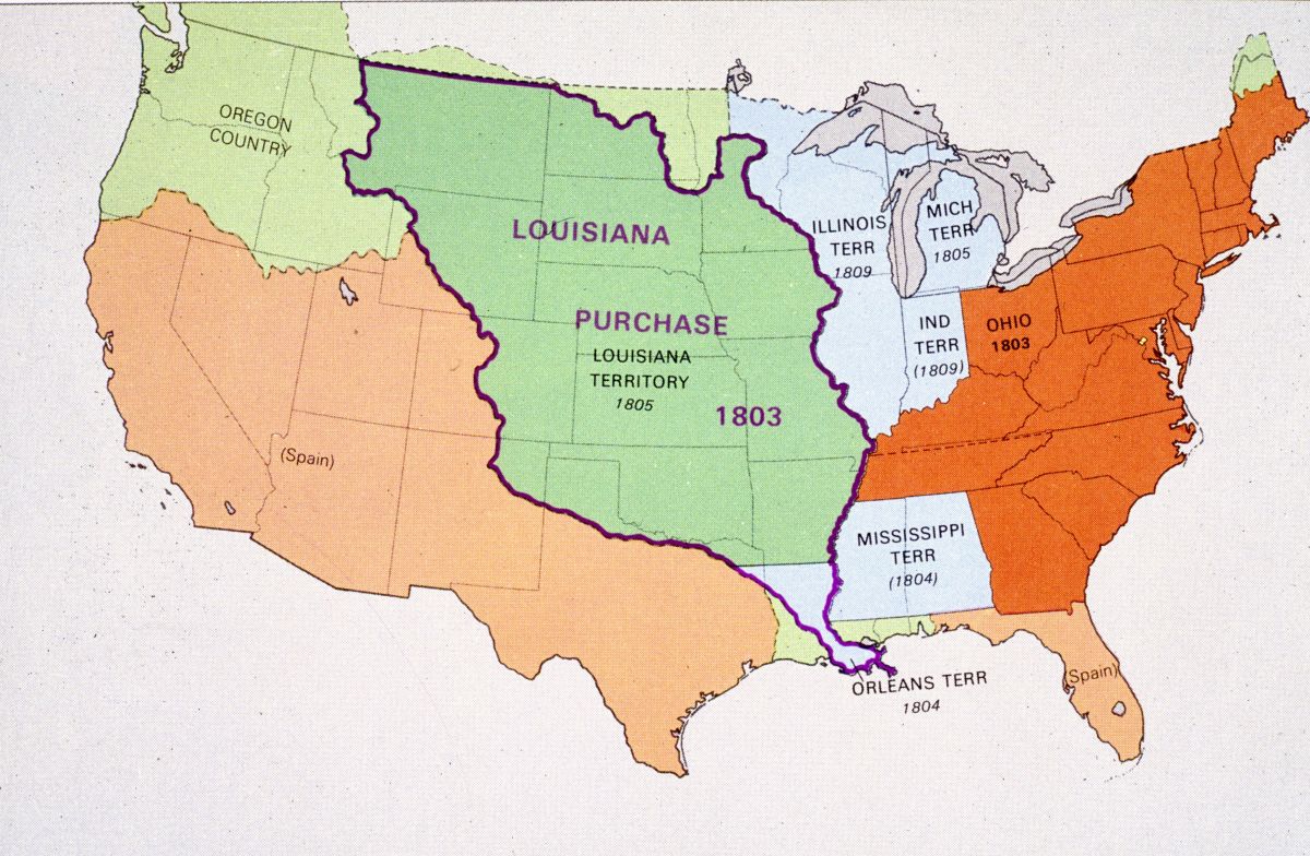 URDailyHistory's tweet image. 30 April 1803: Fearing #Napoleon might withdraw the offer for the U.S. to purchase New Orleans, U.S. representatives sign the #Louisiana Purchase Treaty. The purchase doubles the size of the U.S. at a cost of less than 3 cents an acre. #History #greatdeal #OTD #ad