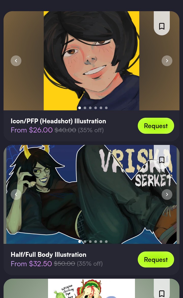 Vrisslac's tweet photo. 35% OFF ALL COMMISSION SERVICES FOR 1 MONTH
RETWEET PLEASE.

COMM: https://t.co/eH9Njqrrxr 
DONATE/TIP: https://t.co/0w0ngy2sRV https://t.co/WYgtLXO18f