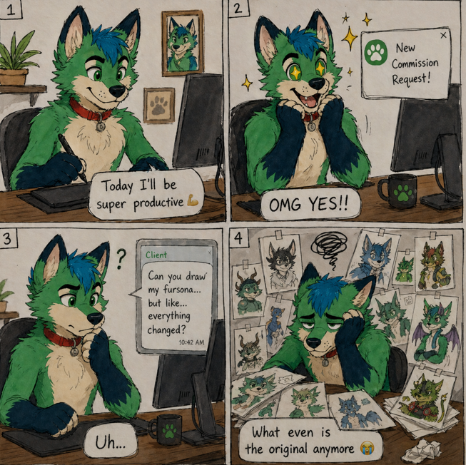 MayaArts339's tweet image. Started the day productive… ended questioning reality 😭🎨
#ArtistLife #FurryArt #CommissionsOpen #fursuiteveryday #fursuitmaker