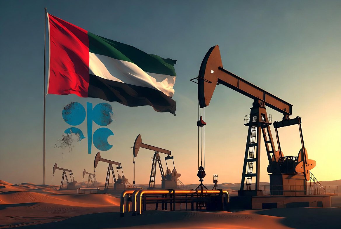 LexoBit's tweet photo. 🔴 Why UAE is leaving OPEC?
Flood the market with oil to push prices lower.
With 4.8M bpd capacity and room to grow, UAE wants to become a major independent decision-maker in global oil far beyond its current 12% influence. https://t.co/1AhPcoPyOr