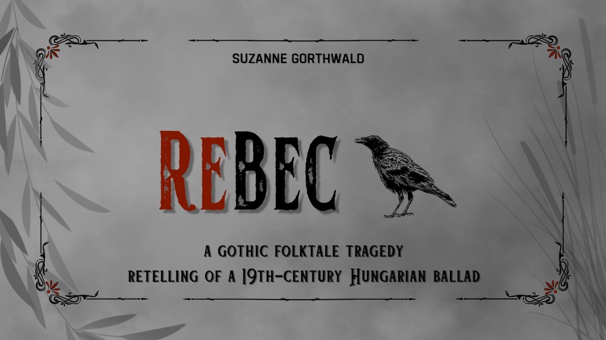 SuziGorthwald's tweet image. Introducing: REBEC🐦‍⬛🧣

a gothic folktale tragedy retelling a 19th-century Hungarian ballad from the POV of the 'evil witch'

🖤rural exile
🖤slowburn mystery
🖤tragic love
🖤class tension and moral decay
🖤 heroine has sarcasm as coping

#W #A #HF #MY #questpit
